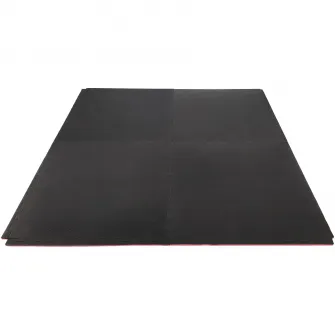 Covoras Puzzle Tunturi, 104x104cm, 2cm, rosu/negru
