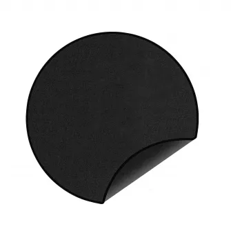 Covoras rotund pentru gratar, ignifug, 24 inchi, pliabil, portabil, rezistent la temperaturi inalte, din silicon/fibra de sticla rezistent la caldura, potrivit pentru, parc in aer liber, curte interioara, petrecere la gratar, terasa, gratar, gazon, negru