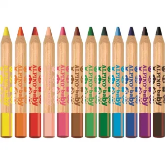 Creioane colorate Alpino Baby cutie carton