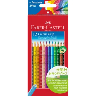 Creioane colorate Faber-Castell 12 culori grip 2001
