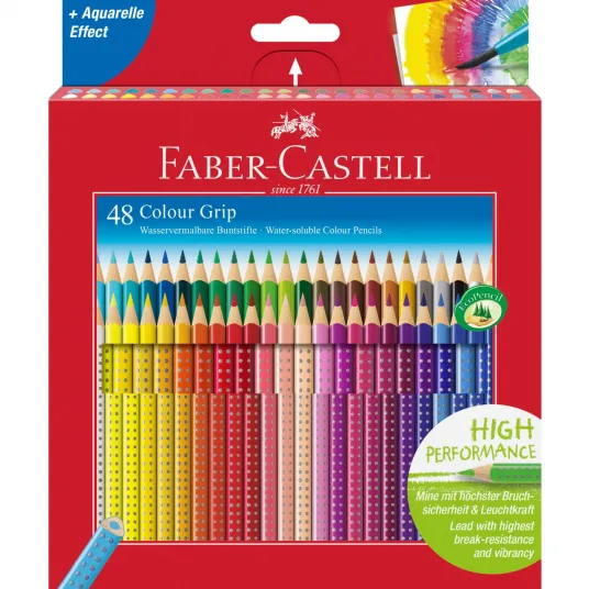 Creioane colorate Faber-Castell 48 Culori Grip