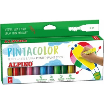 Карандаши темперные Alpino PintaColor 12 цветов/набор