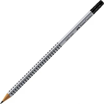 Карандаш HB Faber-Castell Graphite с резинкой Grip 2001 (коробка/ 12 шт)