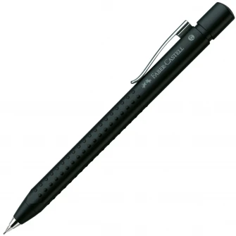 Creion mecanic Faber-Castell Grip 2011, 0.7 mm, Negru metalizat