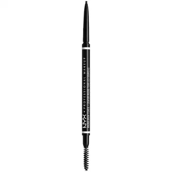 Creion pentru sprancene NYX PM Micro Brow 8 Black, 0.09 g