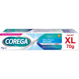 Crema adeziva pentru proteza dentara Corega Ultra Fixare Original, 70 g
