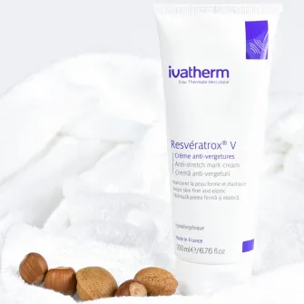 Crema anti-vergeturi Resveratrox V, Ivatherm, previne si reduce formarea vergeturilor, 200 ml