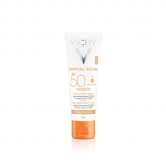 Crema colorata anti-pete pigmentare Vichy Capital Soleil cu SPF50+, 50ml