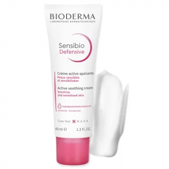 Crema de fata calmanta Bioderma Sensibio Defensive, pentru ten sensibil, 40 ml