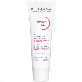 Crema de fata calmanta Bioderma Sensibio DS+ pentru ten iritat si cu scuame, 40ml