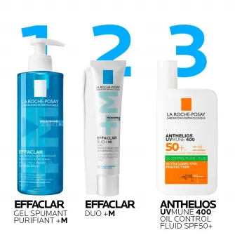 Crema de fata cu tripla actiune de ingrijire anti-imperfectiuni si anti-recurenta pentru ten gras cu tendinta acneica La Roche-Posay Effaclar Duo+M, 40 ml