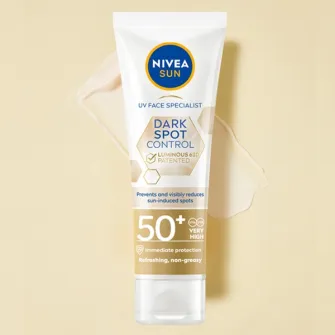 Crema de fata Nivea Sun Luminous SPF 50, 40ml
