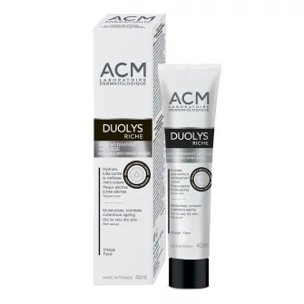 Crema hidratanta antiimbatranire ACM Duolys pentru piele uscata si foarte uscata, 40 ml