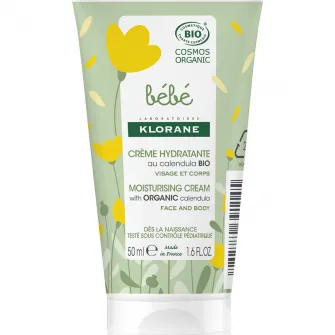 Crema hidratanta BIO pentru bebelusi si copii Klorane Bebe, 50ml