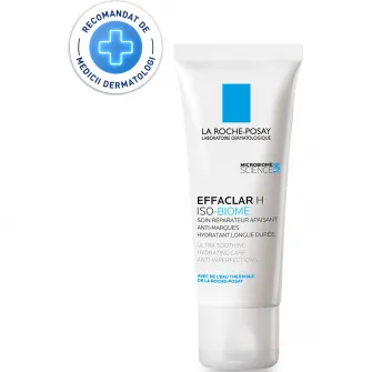 Crema hidratanta calmanta La Roche-Posay Effaclar H ISO-BIOME pentru ten gras fragilizat, 40 ml