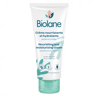 Crema hranitoare si hidratanta pentru bebelusi Biolane, 98% ingrediente de origine naturala, 100 ml