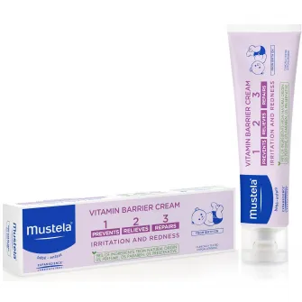 Crema pentru schimbatul scutecului Mustela Vitamin Barrier 1-2-3, 100ml