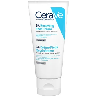Crema reparatoare pentru picioare CeraVe cu ceramide si acid salicilic, pentru piele foarte uscata si aspra, 88 ml