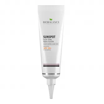 Crema solara SPF 50+ Bio Balance Aqua Fusion, uniformizanta impotriva petelor pigmentare, 40 ml