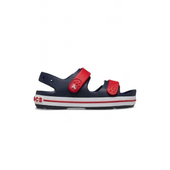 Crocs, Sandale de cauciuc cu logo, Rosu, Albastru ultramarin, 19-20 EU
