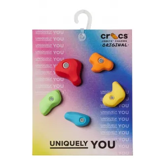 Crocs, Set de talismane de cauciuc pentru saboti Jibbitz - 5 piese, Multicolor