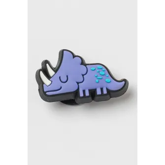 Crocs, Talisman cu dinozaur pentru saboti Jibbitz, Alb, Lila
