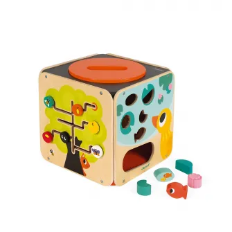 Cub din lemn cu activitati Janod