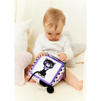 Cub senzorial de plus GaGaGu, cu activitati, 15 cm