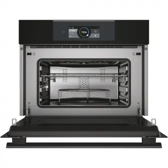 Компактная встраиваемая духовка Haier HWO45NB6T0B1, Электрическая, 34 л, Функция СВЧ, Гриль, Интерфейс I-Touch, Черный
