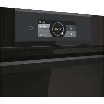 Компактная встраиваемая духовка Haier HWO45NB6T0B1, Электрическая, 34 л, Функция СВЧ, Гриль, Интерфейс I-Touch, Черный