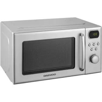 Cuptor cu microunde Daewoo, control digital, 20 litri, 700 W, Silver