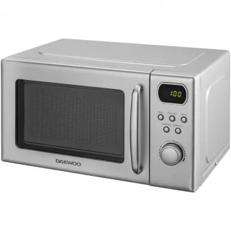 Cuptor cu microunde Daewoo, control digital, 20 litri, 700 W, Silver