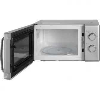 Cuptor cu microunde Daewoo, control mecanic, 20 litri, putere 700 W, Silver