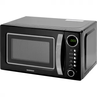 Cuptor cu microunde Daewoo KOR-6S2BK, 20 litri, 700 W, Digital, Negru