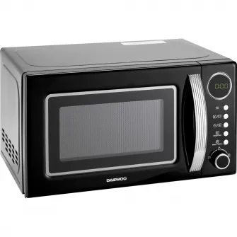 Cuptor cu microunde Daewoo KOR-6S2BK, 20 litri, 700 W, Digital, Negru