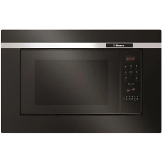 Cuptor cu microunde incorporabil Hansa AMG20BFH, 20 L, 700 W, Grill, Negru