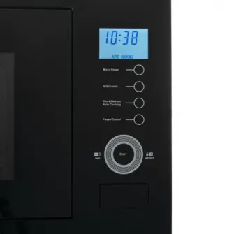 Cuptor cu microunde incorporabil Heinner HMW-25BIGBK, 25 L, 900 W, Grill, Control touch, Display LCD, Sticla Neagra