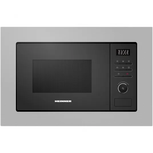 Cuptor cu microunde incorporabil Heinner HMW-MD20BISS, 20 l, Control digital, 1000 W, Inox