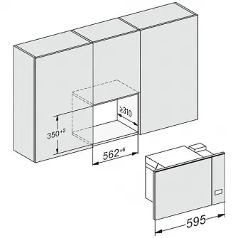 Cuptor cu microunde incorporabil Miele M 2230 SC D OBSW, 17 l, 900 W, Digital, Timer, EasySensor, Iluminare LED, Negru