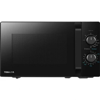Cuptor cu microunde Toshiba MW2-MG20PBK, 20 l, Control mecanic, 800W, Grill 100W, Negru
