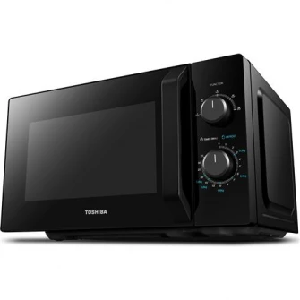 Cuptor cu microunde Toshiba MW2-MM20PBK, 20 l, Control mecanic, 800W, Negru