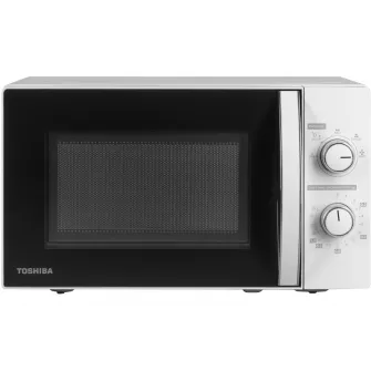Cuptor cu microunde Toshiba MWP-MM20PBK, 20l, Control mecanic, 700W, 5 nivele putere, Iluminare LED, Alb