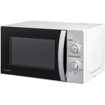 Cuptor cu microunde Toshiba MWP-MM20PBK, 20l, Control mecanic, 700W, 5 nivele putere, Iluminare LED, Alb