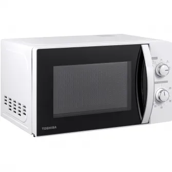 Cuptor cu microunde Toshiba MWP-MM20PBK, 20l, Control mecanic, 700W, 5 nivele putere, Iluminare LED, Alb
