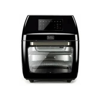Cuptor electric cu friteuza, Black & Decker, BXAFO1200E, 1700W, 12 L, Negru