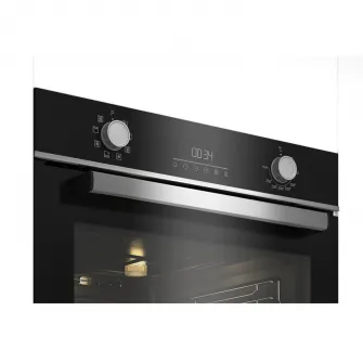 Cuptor incorporabil Beko BBIM13300XM, Electric, 72 l, Autocuratare catalitica, Display touch control, SteamShine Cleaning, Grill, 3D Cooking, Clasa A, Sticla neagra