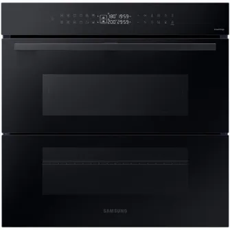 Cuptor incorporabil Bespoke Samsung NV7B4345VAK/U2, Electric, 76 l, Autocuratare catalitica, Dual Cook Flex, Display touch, Air sous vide, Natural Steam, SmartThings Cooking, Clasa A+, Negru