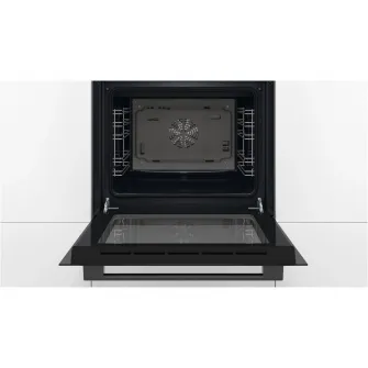 Cuptor incorporabil Bosch HBF133BA1, Electric, 66 l, Autocuratare EcoClean Direct, Convectie 3D, Clasa A, Negru