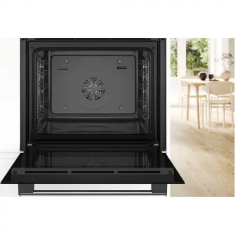 Cuptor incorporabil Bosch HRG532BS3, 71 L, Electric, Multifunctional, 7 functii, Grill, Touch control, Added Steam, Air Fry, AutoPilot15, Autocuratare EcoClean + hidrolitica, Clasa A+, Inox
