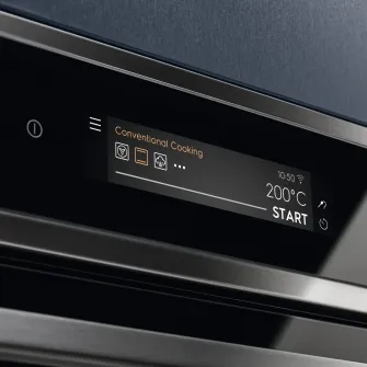 Cuptor incorporabil Electrolux EOA9S31CX, Electric, SteamPro, Conectivitate WiFi, CookView, Display TFT, Control touch, Grill, 70 l, Clasa A++, Inox/Negru